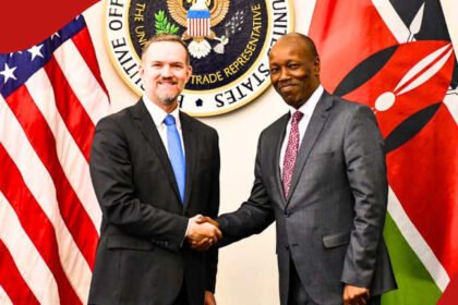 Kenyan President William Ruto and U.S. officials during discussions on the African Growth and Opportunity Act (AGOA) extension