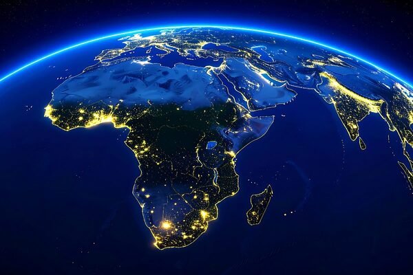 High-resolution digital map of Africa generated using satellite imagery and AI under the Map Africa initiative backed by Abu Dhabi and Microsoft