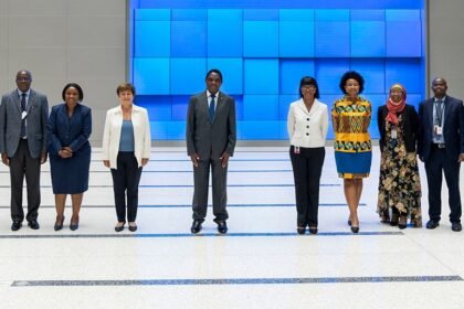 Zambian government officials meeting with IMF representatives to discuss a new economic reform programme