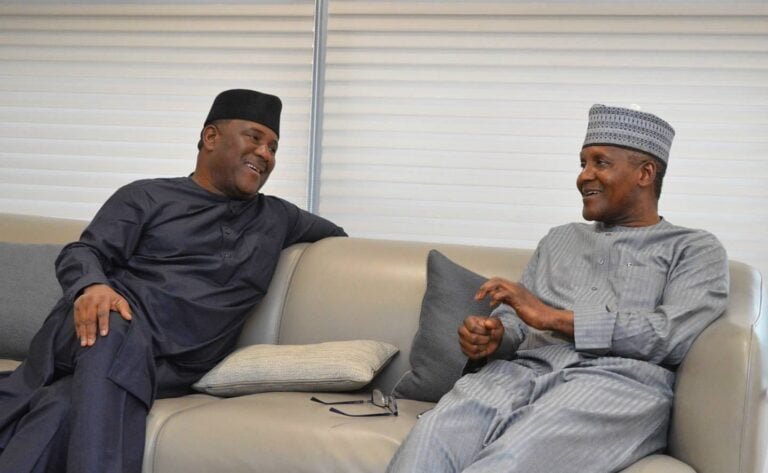 Nigerian billionaires Abdulsamad Rabiu and Aliko Dangote, now both ranked among Africa’s top five richest people.